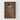 Light wood framed brown abstract print