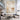Cream and ivory abstract painting with layered surface details