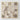 Geometric abstract painting with raised looking rectangular shapes
