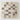 Textured geometric canvas art in ivory beige and dark brown