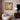 Modern abstract painting in warm brown, cream, and sandy beige
