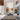 Abstract horizon art with thick paint application and organic shapes