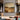 Modern abstract landscape art in cream, rust, and golden brown